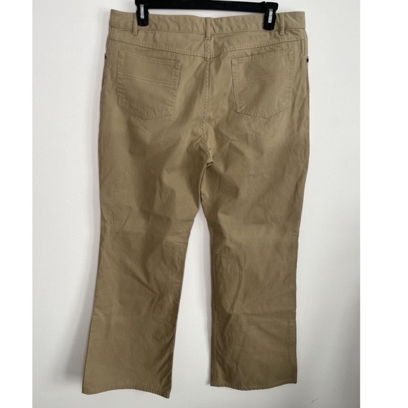 J.Jill Boot Cut High Rise Pants Khaki Stretch Tan Denim Size 18 - Picture 3 of 7